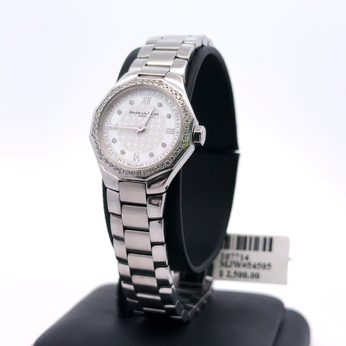 Baume And Mercier Riviera 28mm, Stainless Steel & Diamond Pre owned Watch; philadelphia