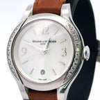Baume & Mercier QUARTZ WATCH, stainless steel - 31MM- diamond bezel preowned