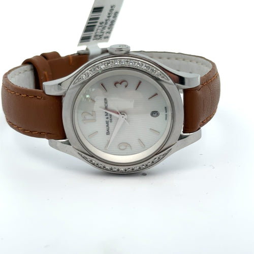 Baume & Mercier QUARTZ WATCH, stainless steel - 31MM- diamond bezel preowned