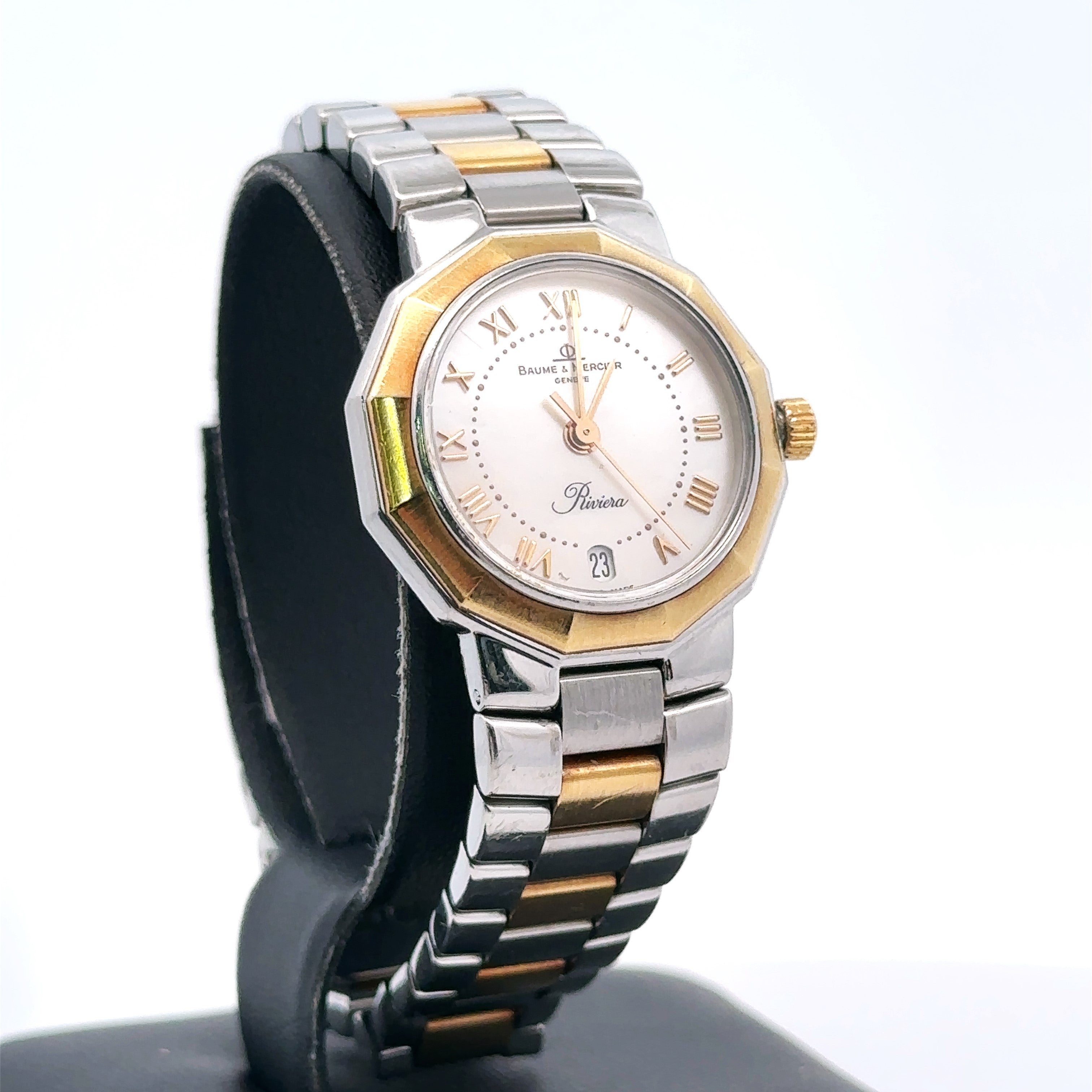 Baume And Mercier Riviera 28mm, 18k Gold & stainless Steel & pre owned