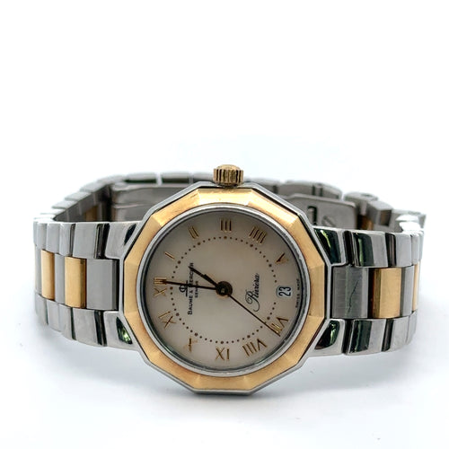 Baume And Mercier Riviera 28mm, 18k Gold & stainless Steel & pre owned Watch; philadelphia