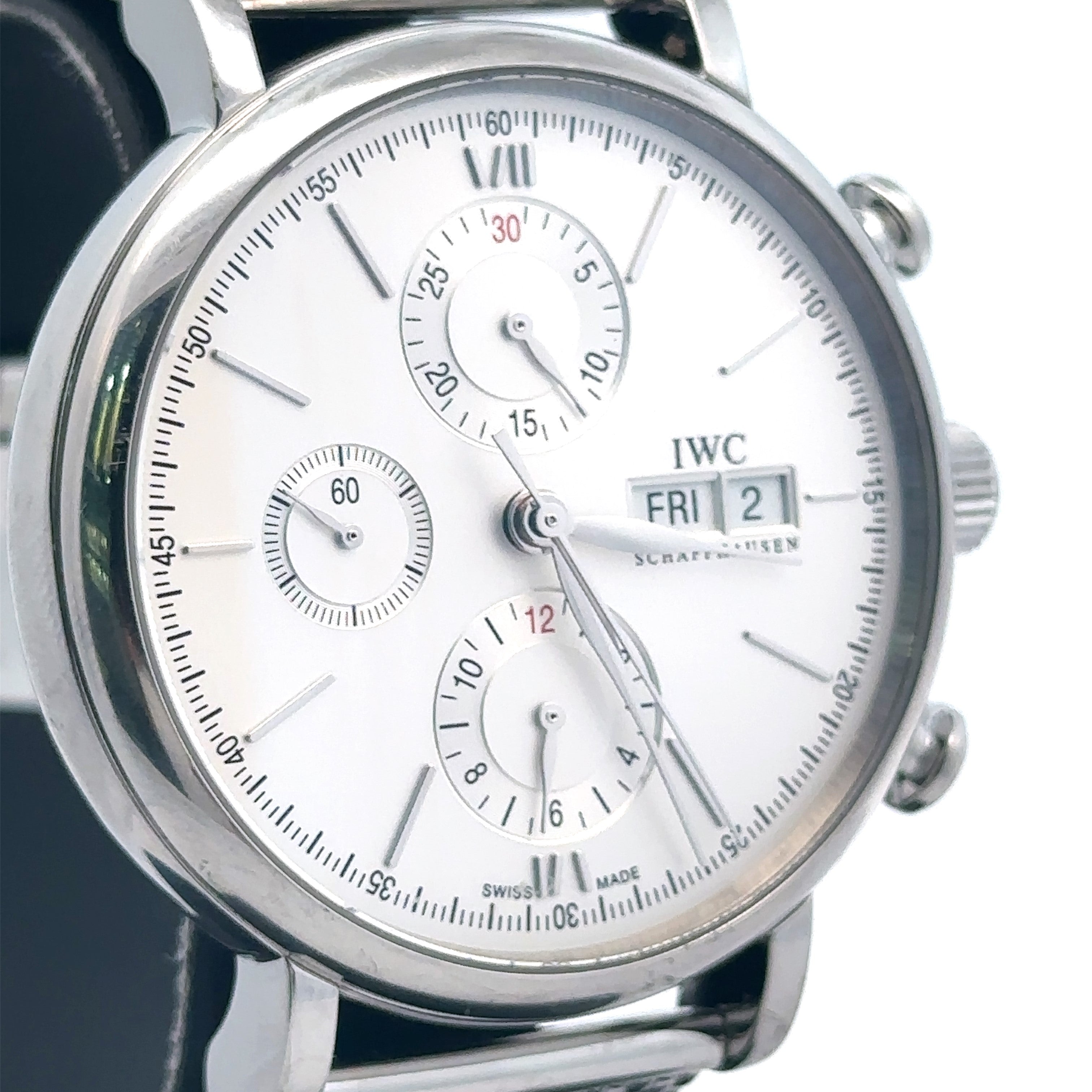 IWC Portofino Chrono Automatic 42 mm Watch Silver Dial IW391009 Pre