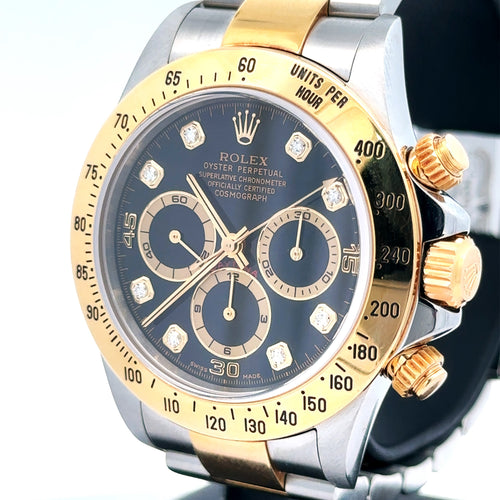 Pre-Owned Rolex Daytona 40mm, 2 tone 18k Yellow Gold Watch, 16523, 18k bezel Philadelphia