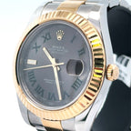 Pre-Owned Rolex Datejust Wimbledon 41mm 2 tone 18k Yellow Gold Watch 116333, Fluted bezel Philadelphia