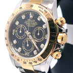 Pre-Owned Rolex Daytona 40mm 2 tone 18k Yellow Gold Watch 116523, 18k Gold Bezel