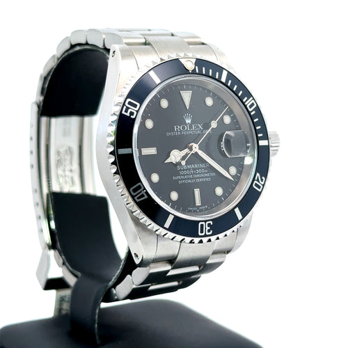 Pre-Owned Rolex Submariner Date 40mm Stainless Steel Watch 16610 S107526