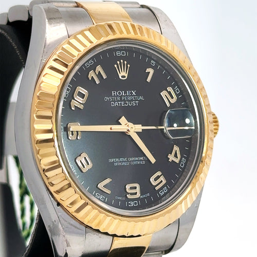 Pre-Owned Rolex Datejust II 41mm 2 tone 18k Yellow Gold Watch 116333, Fluted bezel Philadelphia