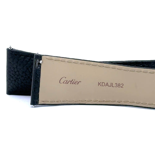 Cartier Watch Strap 23mm Black Alligator Leather Straps And 18mm