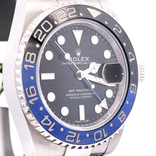 Pre-Owned Rolex GMT-MASTER II Automatic 40mm Watch, 116710BLNR Batman S107446