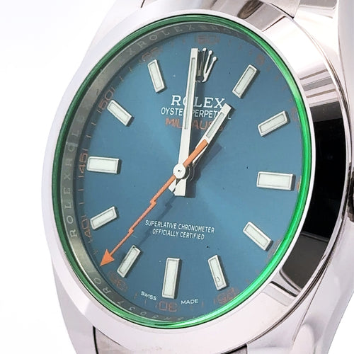 Pre-Owned Rolex Rolex Milgauss Stainless Steel Blue Dial, 40mm 116400GV