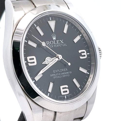 Pre-Owned Rolex Explorer 39mm Stainless Steel Watch 214270 S103597