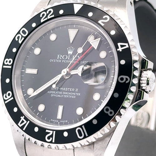 Pre-Owned Rolex GMT-MASTER II Automatic 40mm Watch, 16710  S12329