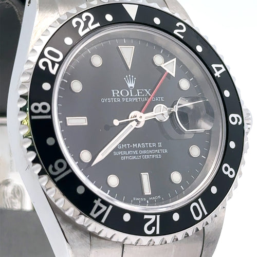 Pre-Owned Rolex GMT-MASTER II Automatic 40mm Watch, 16710  S12329