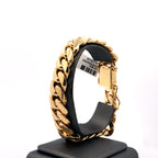 14k Yellow Gold Men's Cuban Link Bracelet,8.5", 142.3g, S107803