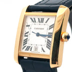 Cartier TANK Francaise Men's Yellow Gold Watch W5000156- Automatic -preowned