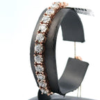 14k White & Rose Gold 3.25CT Diamond Bolo Bracelet, 13.1g, S107831
