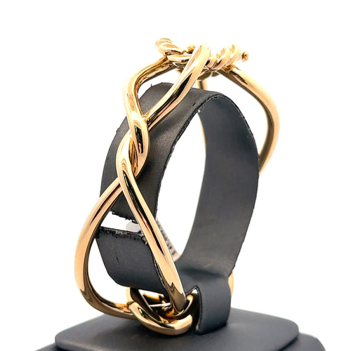 David Yurman Continuance Bold 18K Yellow Gold Bangle Bracelet