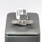 14k White Gold 1.75 CT Diamond Ladies Wedding Band, 4.4G, Size 6.75,  S16080