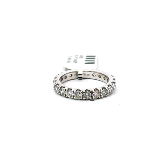14k White Gold 1.75 CT Diamond Ladies Wedding Band, 4.4G, Size 6.75,  S16080