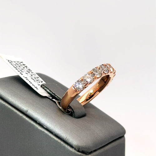 14k Rose Gold 1.50 CT Diamond Ladies Band, 4.3g, Size 7, S16081