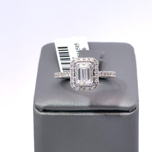 Vera Wang 14k White Gold 1.75CT Diamond Engagement Ring Size 6.50 S107877