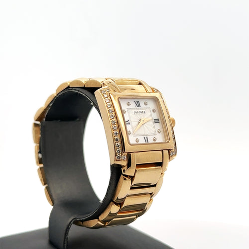 Concord 14k Yellow Gold Ladies Diamond Watch 62.4g,  Pre-owned S107883
