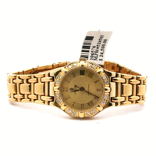 Concord Saratoga 18k Yellow Gold Ladies Watch 60g, 23mm Pre-owned S106576