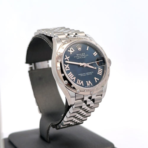 Brand New Rolex Datejust 31mm Oyster Steel Watch 278344RBR, Gold & Diamond Bezel