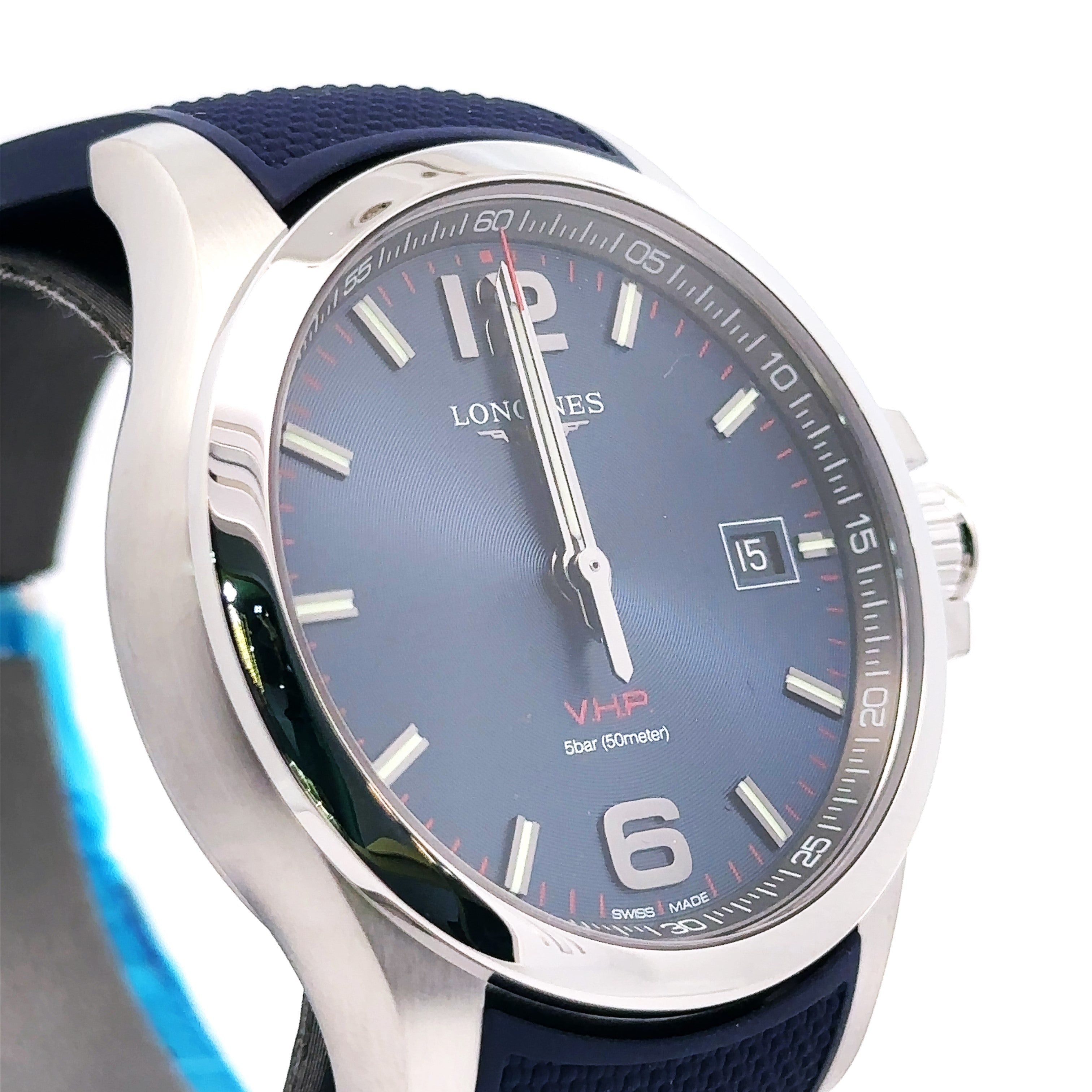 LONGINES Conquest VHP Quartz Blue Dial 43mm Mens Watch L37264969
