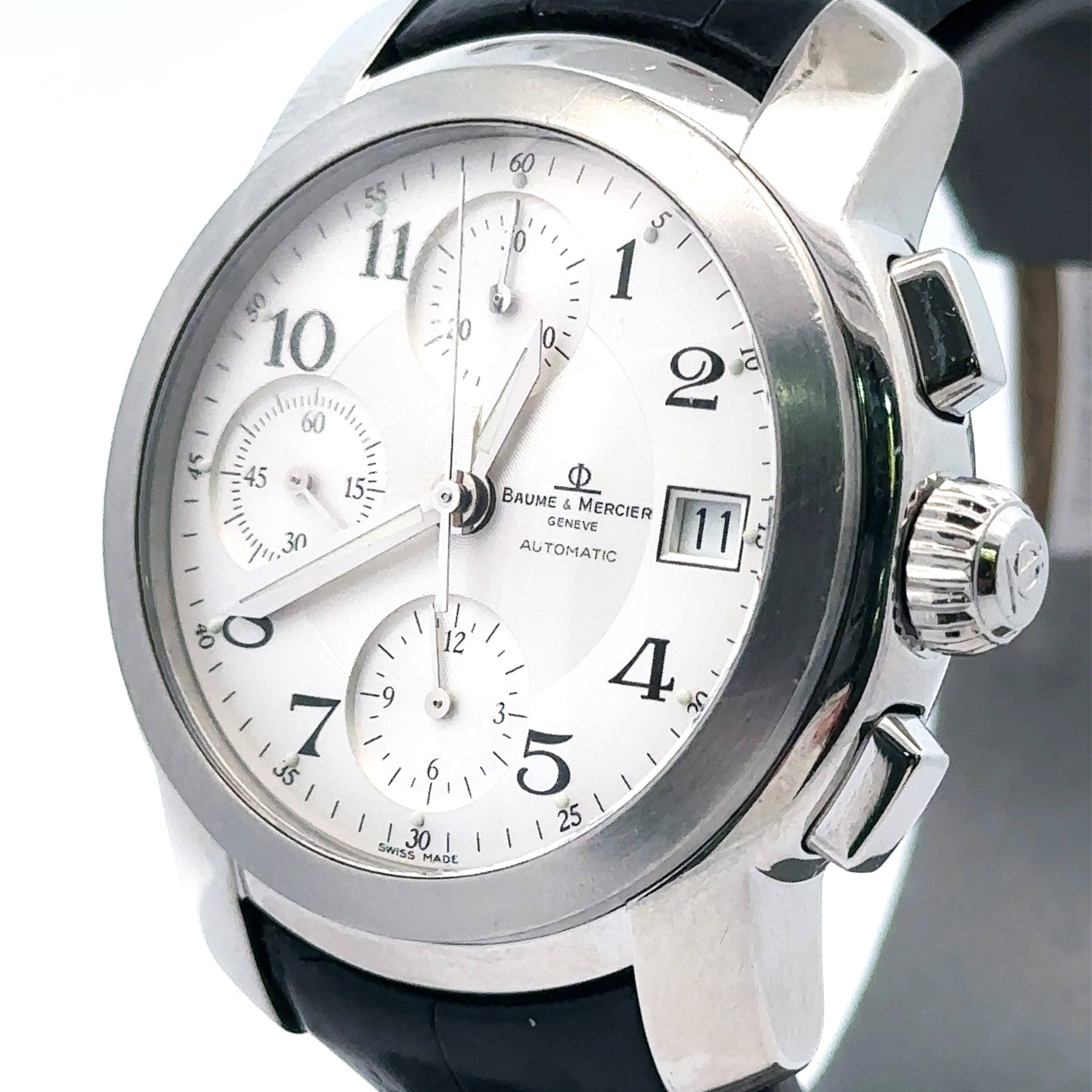 BAUME & MERCIER CAPELAND CHRONOGRAPH STAINLESS STEEL AUTOMATIC 39MM, M