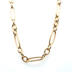 Roberto Coin Alternating Gold Oval Link Short Chain Necklace 18.5" 18.2grams