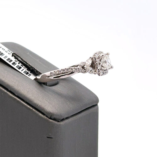 Vera Wang 14k White Gold 1.00CT Diamond Engagement Ring Size 6.50 S107915