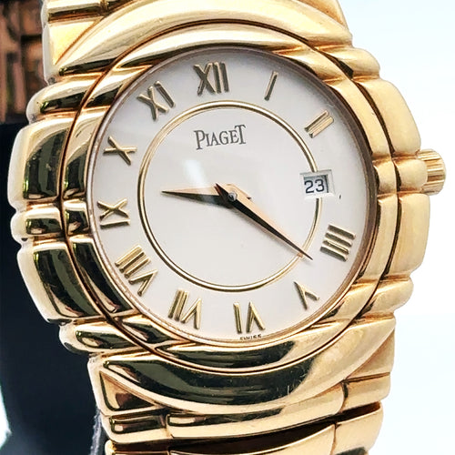 PIAGET  Tanagra Quartz White Dial Ladies 18K Yellow Gold White Dial 35mm watch