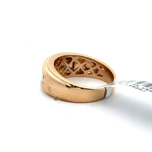 14k Yellow Gold 1.00 CT Diamond Men's Wedding Band, 10.1g, Size 10.5, S107954