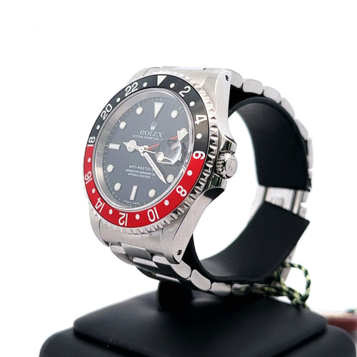 Pre-Owned Rolex GMT-MASTER II Automatic 40mm Watch, 16710 Pepsi S107941