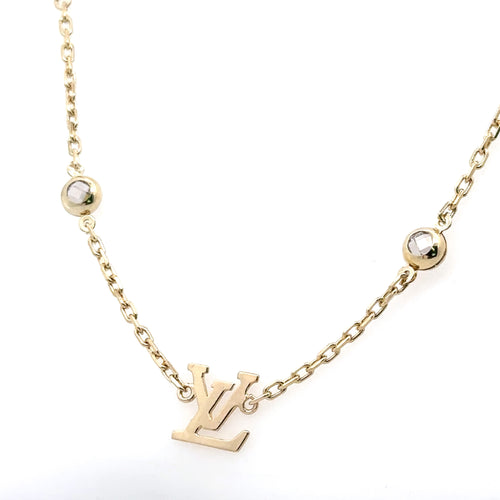 14K Yellow Gold Ladies Designer Logo Style Necklace, 13.3G, 30'  S107982