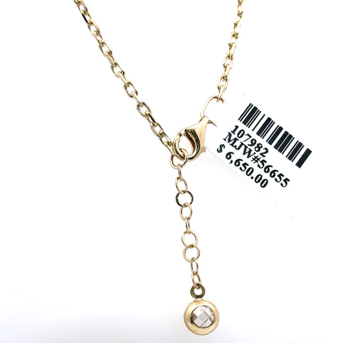 14K Yellow Gold Ladies Designer Logo Style Necklace, 13.3G, 30'  S107982