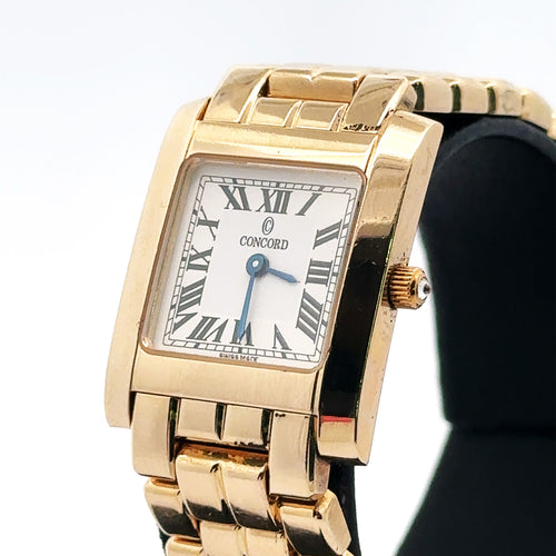 Concord La Tour 28-25-648 Women's Watch, 14k Yellow Gold, 20mm Pre Owned