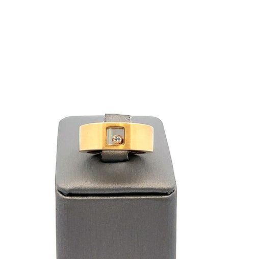 Chopard Happy Diamonds 18k Yellow Gold Band Ring Size 8, 11.2grams