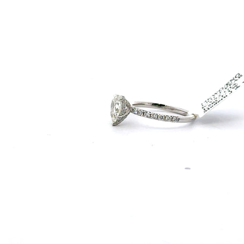 14k White Gold 1.50CT Pear Shape Diamond Engagement Ring, 2.2gm, S107992