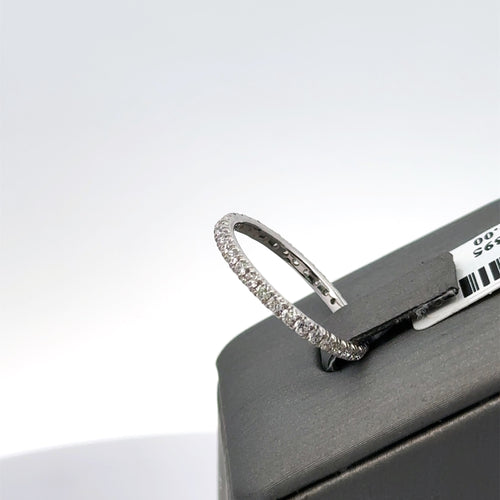 14k White Gold .85CT Eternity Diamond Wedding Band, 1.4G, Size 7,  S15966