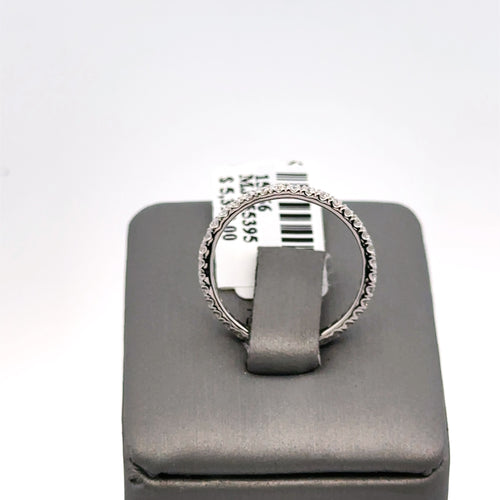 14k White Gold .85CT Eternity Diamond Wedding Band, 1.4G, Size 7,  S15966