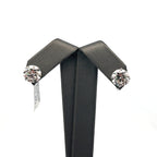 14k White Gold 6.00CT Lab-Grown Diamond Stud Earrings, Screw Back S108003