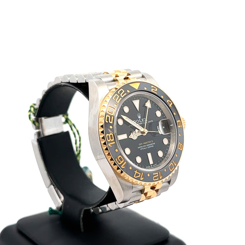 Rolex GMT-MASTER II 40mm Watch Oystersteel & 18k Gold, 126713GRNR, NEW