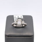 14k White Gold 1.35CT Diamond Engagement Ring Size 5.50 S106569