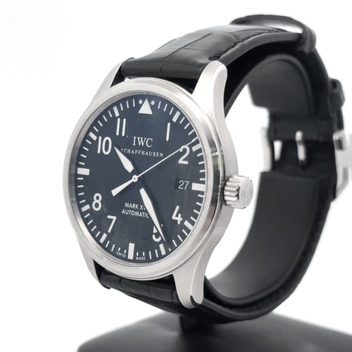 IWC Pilot Classic Mark XVI, 39mm Steel, Black Dial, IW3255.01 - Pre Owned