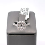 Platinum 1.00CT Diamond Halo Engagement Ring Mounting, 7.4gm, Size 6.5, S16188