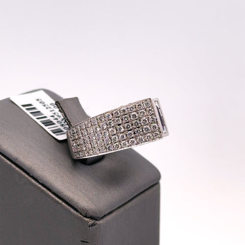 18k White Gold 2.00 CT Amethyst & Diamond Ladies Ring, 12.2gm, S 6.5 S108044