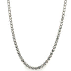 14k White Gold 6.00Ct Diamond Tennis Bolo adjustable Necklace, 27.7g,  S108060