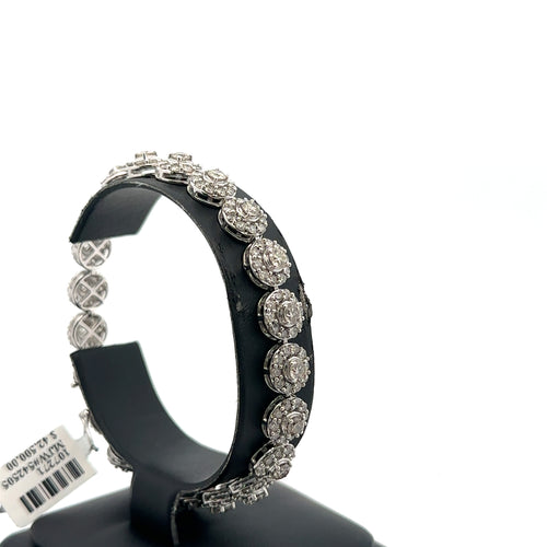 14k White Gold 8.50 CT Diamond Tennis Bracelet, 120.5g, 7.5", S107271